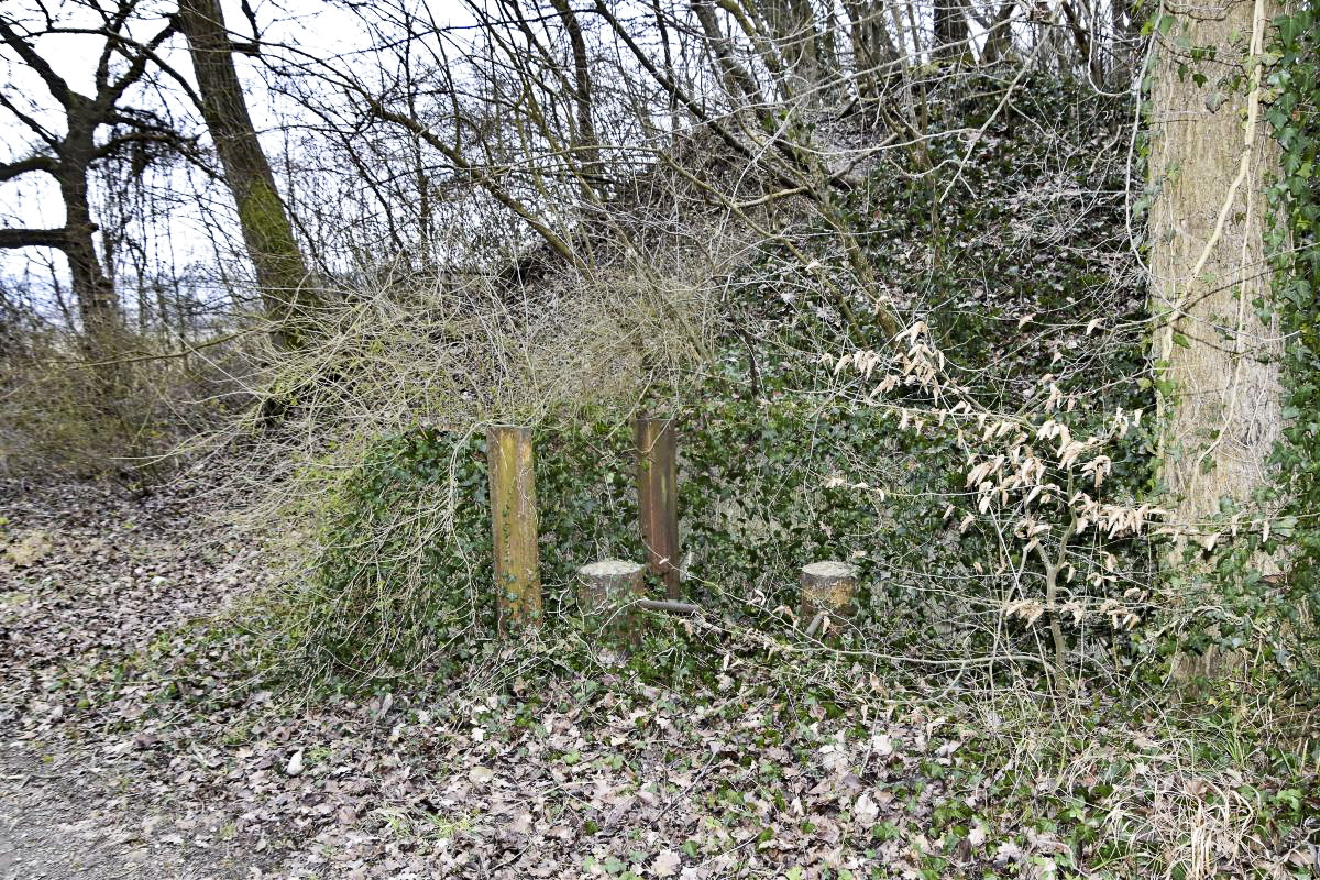 Ligne Maginot - NIFFER NORD - (Barrage de Route) - Vue du coté gauche en venant du village