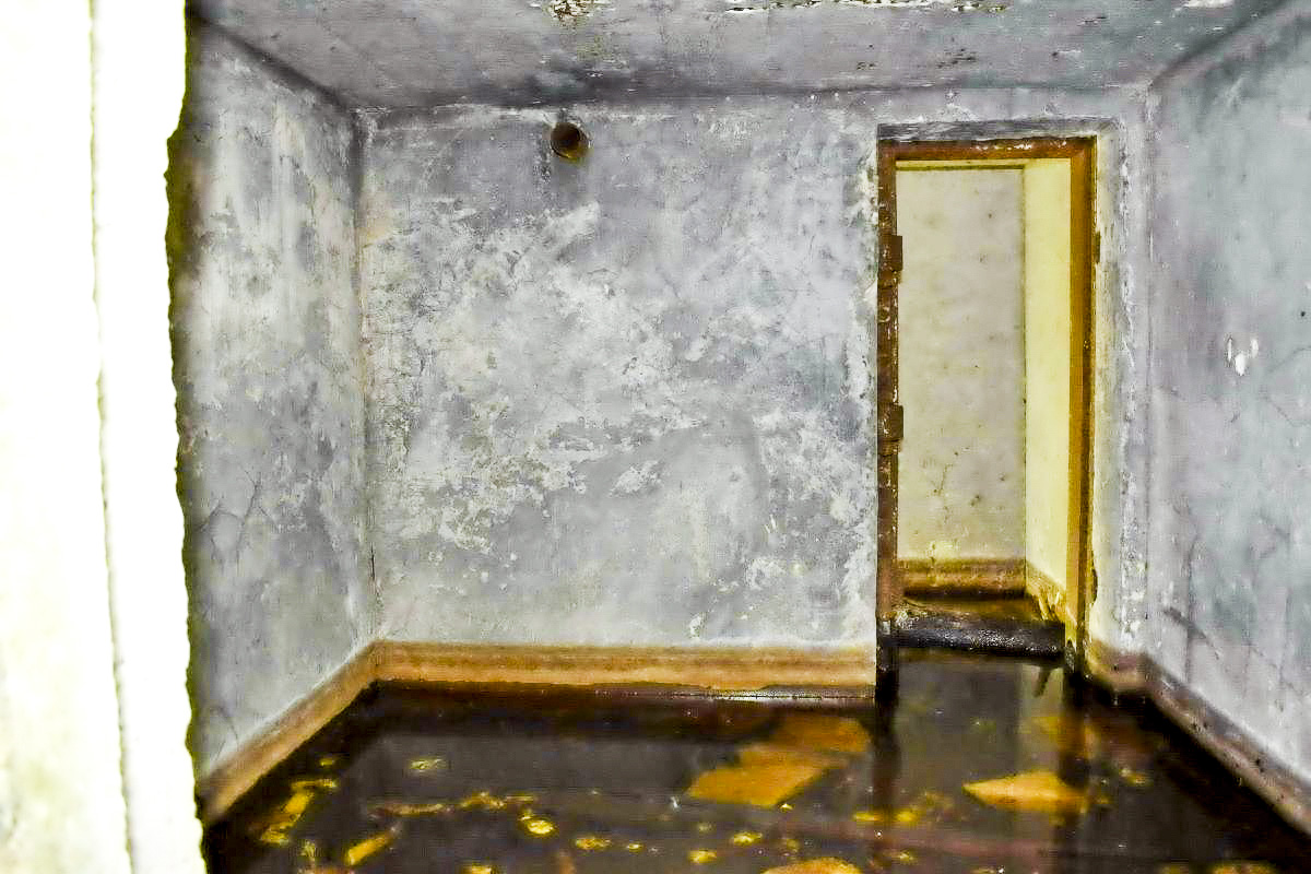 Ligne Maginot - PA DU CARREFOUR 243-4 - (Cuve pour arme d'infanterie) - Chambre, vue vers le couloir