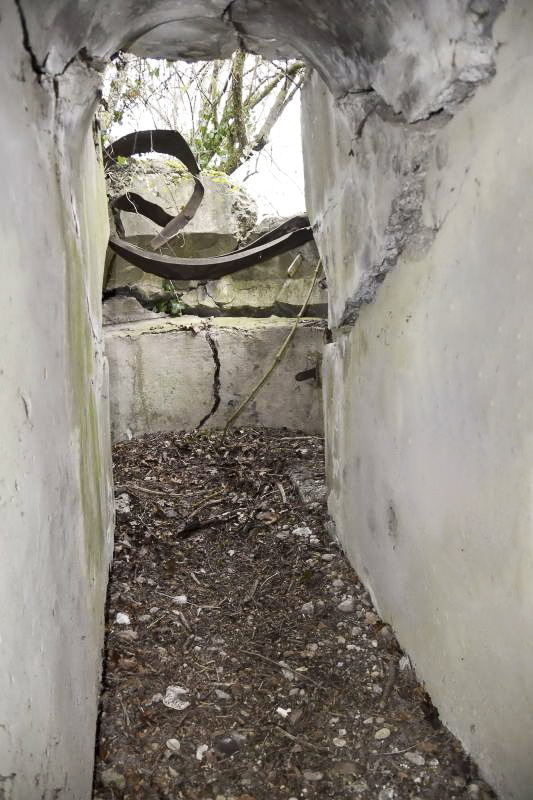 Ligne Maginot - PA NIFFER 2 - (Cuve pour arme d'infanterie) - Vue sur la cuve.