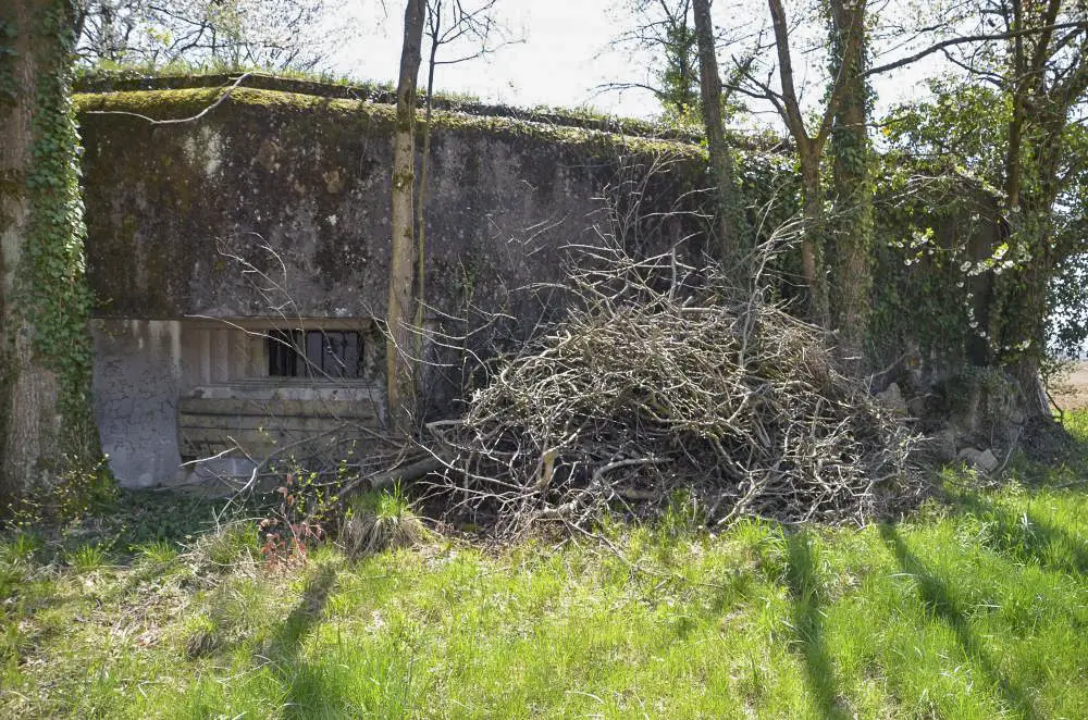 Ligne Maginot - Blockhaus STG 90 - Helfrantzkirch Nord Ouest - Créneau de tir Canon Nord-est
Volet encore en place
