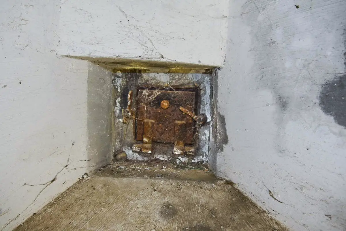 Ligne Maginot - 90 - HELFRANTZKIRCH NORD OUEST - (Casemate d'infanterie - double) - Volet rabattable du créneau de défense rapproché