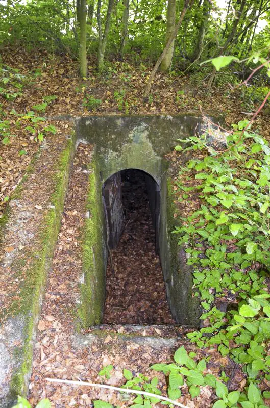 Ligne Maginot - BETTLACH NORD 1 - (Blockhaus pour arme infanterie) - Entrée avec l'escalier et la porte blindée
