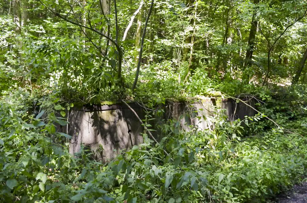 Ligne Maginot - BREITENHAG (BATTERIE DE) - (Position d'artillerie préparée) - Quai de transbordement des munitions depuis les camions vers les wagonnets voie de 40.