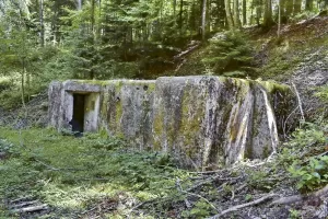Ligne Maginot - CHARRIERE 1 (SOUS-QUARTIER OUEST) - (PC de Sous-Quartier) - Vue d'ensemble vers le nord