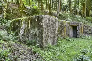 Ligne Maginot - CHARRIERE 1 (SOUS-QUARTIER OUEST) - (PC de Sous-Quartier) - Vue d'ensemble vers le sud