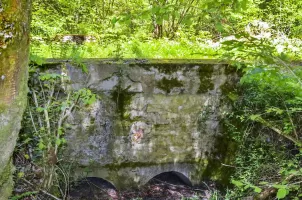 Ligne Maginot - GLASERBERG (ROUTE STRATéGIQUE) - (Infrastructure routiére) - Pont et mur de soutènement (H)