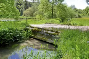 Ligne Maginot - GLASERBERG (ROUTE STRATéGIQUE) - (Infrastructure routiére) - Pont sur le canal d'alimentation du moulin (A1) sans cartouche