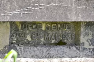 Ligne Maginot - GLASERBERG (ROUTE STRATéGIQUE) - (Infrastructure routiére) - Pont sur le canal d'alimentation du moulin (A1) Cartouche 4/10e Génie