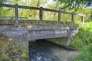 Ligne Maginot - GLASERBERG (ROUTE STRATéGIQUE) - (Infrastructure routiére) - Pont sur l'Ill (B) avec cartouche