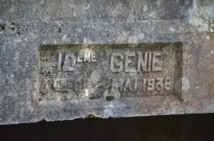Ligne Maginot - GLASERBERG (ROUTE STRATéGIQUE) - (Infrastructure routiére) - Pont sur l'Ill (B) Cartouche 4/10e Génie