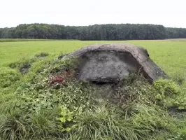 Ligne Maginot - VALDIEU-LUTRAN 1 - (Blockhaus pour arme infanterie) - Le créneau frontal.
