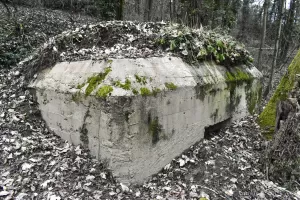 Ligne Maginot - BATTENHAEUSLEIN 5 - (Blockhaus pour arme infanterie) - Façade et créneau côté Est