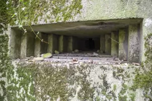 Ligne Maginot - HABERHAEUSER 2 - (Blockhaus pour arme infanterie) - Détail du créneau de tir