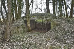 Ligne Maginot - VOGELSANG - (Position d'artillerie préparée) - Emplacement 3 avec la dalle