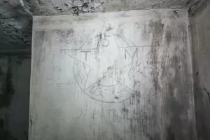 Ligne Maginot - FORT DE VEZELOIS - (Position d'artillerie préparée) - Insigne du 5° RTM (1° DINA), présent sur place en 1940
