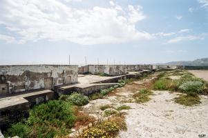 Ligne Maginot - BATTERIE DE LA CITADELLE DE BONIFACIO - (Position d'artillerie préparée) - Les emplacements