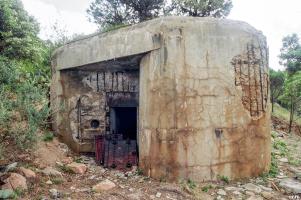Ligne Maginot - SAINT CYPRIEN - (Casemate d'artillerie) - L'entrée de la casemate