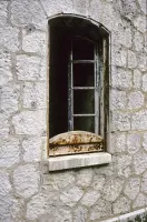 Ligne Maginot - BARBONNET - FORT SUCHET - (Ouvrage d'artillerie) - Système de protection permettant d'obturer les fenêtres en cas de bombardement