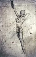 Ligne Maginot - BARBONNET - FORT SUCHET - (Ouvrage d'artillerie) - Peintures murales 
Probablement d'origine américaine