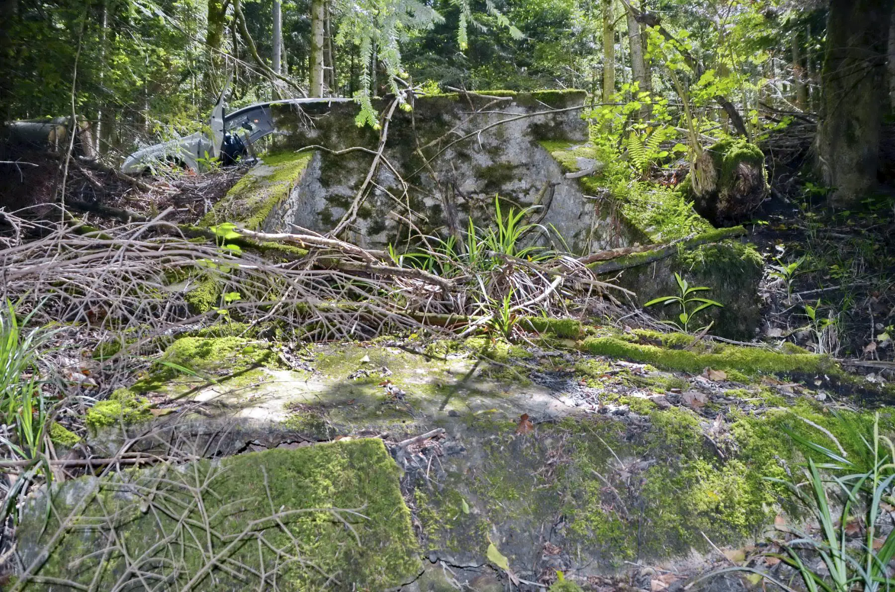 Ligne Maginot - GLASERBERG (ROUTE STRATéGIQUE) - (Infrastructure routiére) - Pont et écoulement (L)