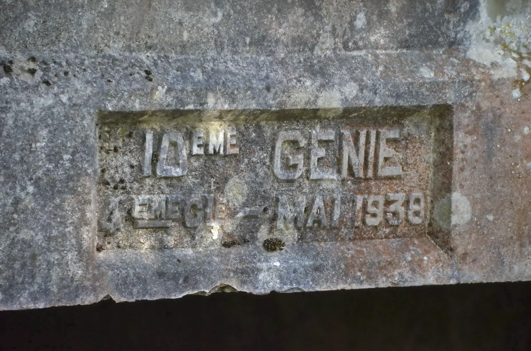 Ligne Maginot - GLASERBERG (ROUTE STRATéGIQUE) - (Infrastructure routiére) - Pont sur l'Ill (B) Cartouche 4/10e Génie