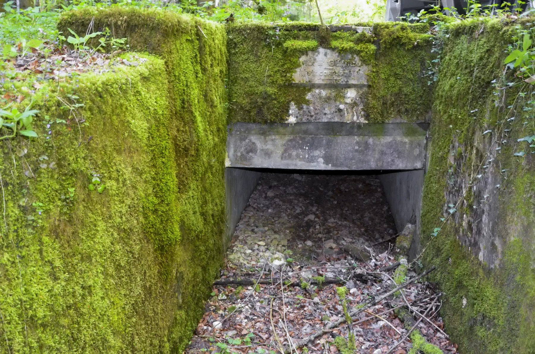 Ligne Maginot - GLASERBERG (ROUTE STRATéGIQUE) - (Infrastructure routiére) - Pont (D) avec cartouche 10e Génie