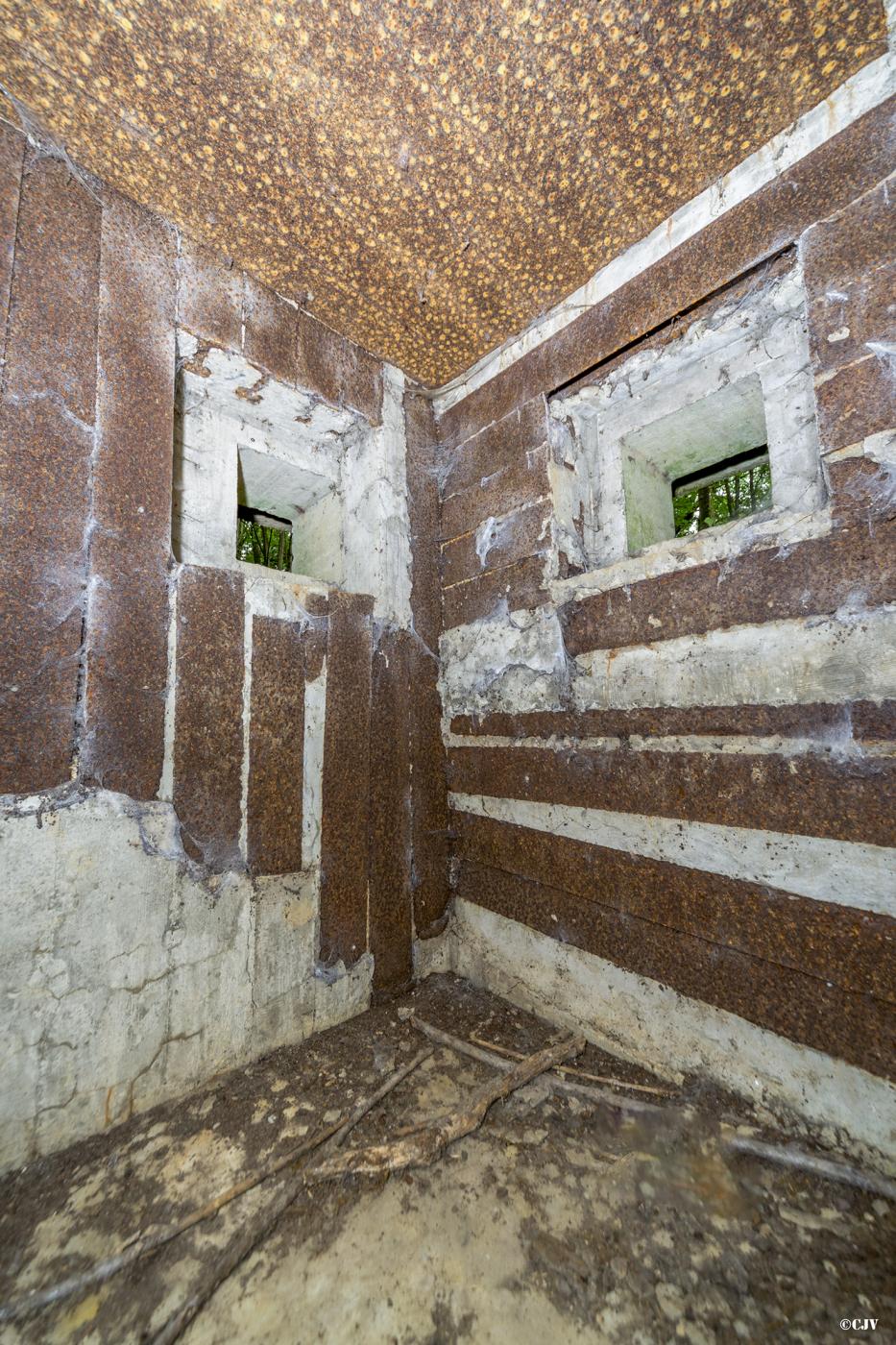 Ligne Maginot - HASELBERG - (Blockhaus pour arme infanterie) - Les créneau FM
