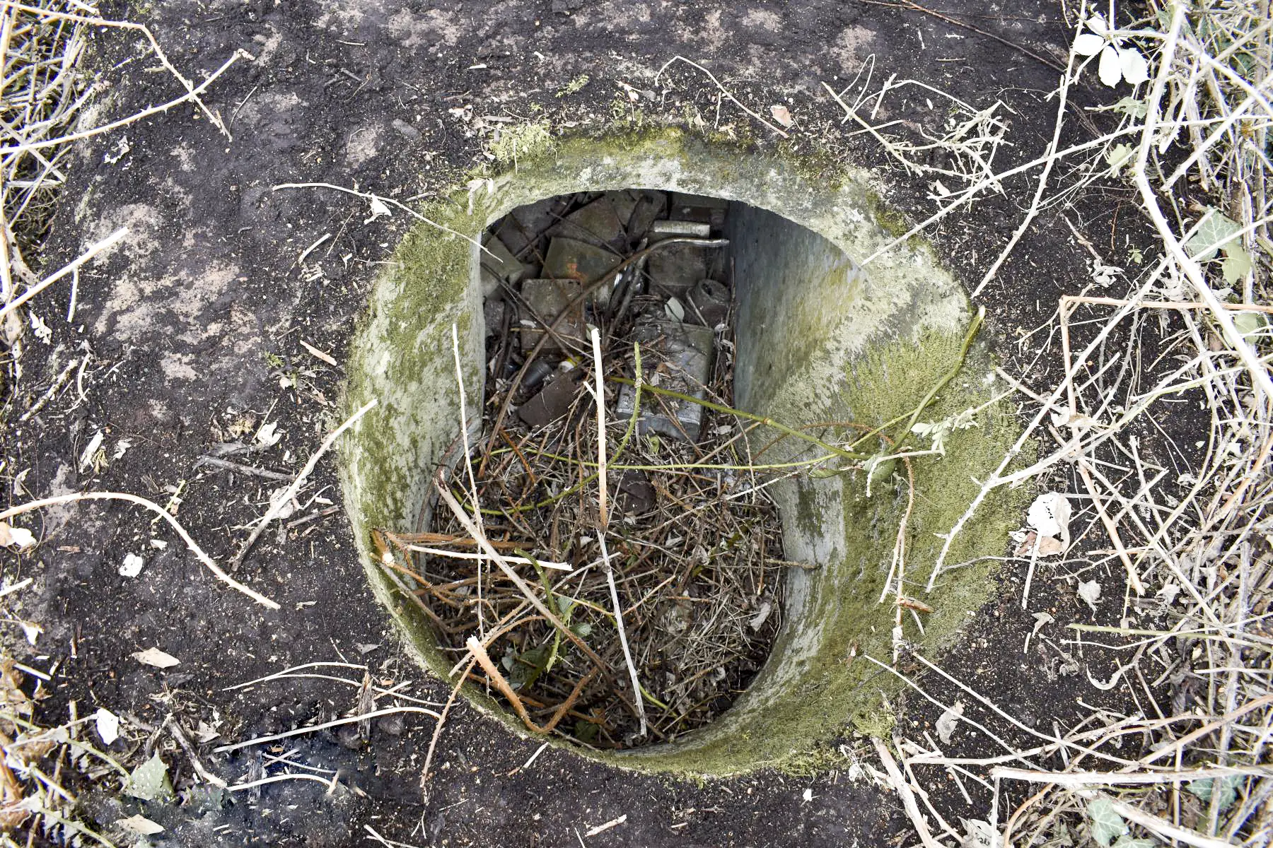Ligne Maginot - T607 - (Cuve pour arme d'infanterie) - Vue du dessus