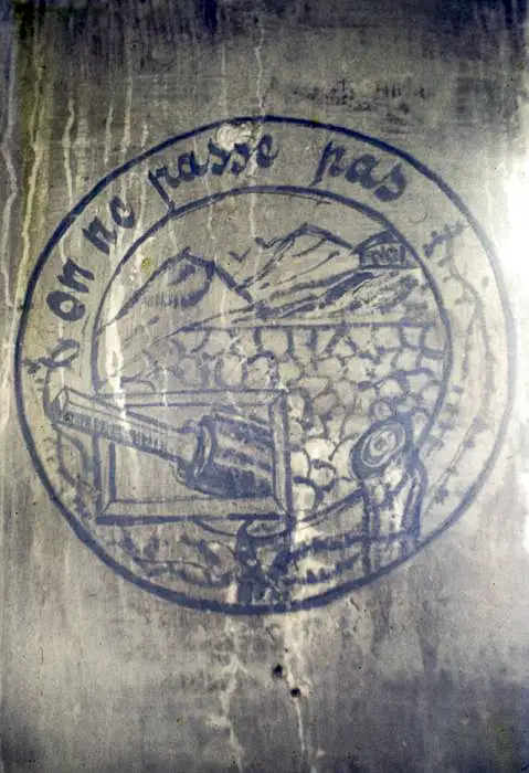 Ligne Maginot - BARBONNET - FORT SUCHET - (Ouvrage d'artillerie) - Peintures murales