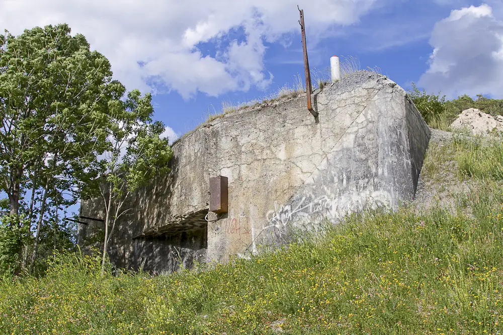 Ligne Maginot - ANNEXE DE SAINT ANTOINE - (Casemate d'infanterie - Simple) - Vue sur l'entrée