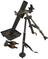 Ligne Maginot - Mortier de 60 mm modèle 1935 Brandt - Mortier de 60 modèle 1935 et ses munitions