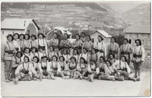 Ligne Maginot - 73° Bataillon Alpin de Forteresse (73° BAF) - La 2° compagnie du  du 73° BAF à Jausier en novembre 36