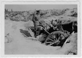Ligne Maginot - S4 - (Position d'artillerie préparée) - Les restes de la batterie de 2 canons de 120 L de Bange