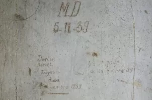 Ligne Maginot - I11 - (Abri) - Marcel Derlin
Troyes, Aube
5/11/39 '63 éime jour de la guerre 39'
