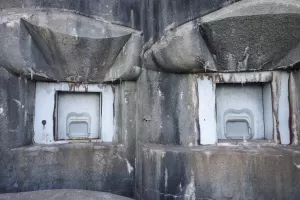 Ligne Maginot - SAINTE AGNES (SAG) - EO9 - (Ouvrage d'artillerie) - Bloc 2
Les deux créneaux de 135