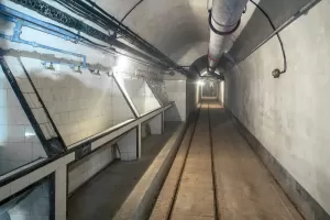 Ligne Maginot - BARBONNET (BT) - (Ouvrage d'artillerie) - Les lavabos dans la galerie principale