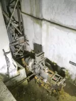 Ligne Maginot - GORDOLON (GN) - (Ouvrage d'artillerie) - Etage intermédiaire
Machinerie de l'ascenseur menant au bloc 2