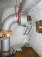 Ligne Maginot - GORDOLON (GN) - (Ouvrage d'artillerie) - Etage intermédiaire
Arrivée de la ventilation.
