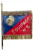 Ligne Maginot - SAINT ROCH (SHR) - (Ouvrage d'artillerie) - Fanion de l'ouvrage 
Equipage N°5
(Musée de l'ouvrage)