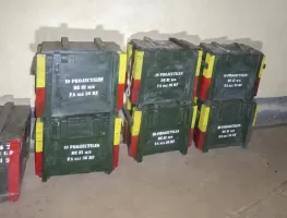 Ligne Maginot - AGAISEN (AN) - E03 - (Ouvrage d'artillerie) - Caisse de transport pour obus de mortier de 81 mm