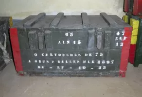 Ligne Maginot - AGAISEN (AN) - E03 - (Ouvrage d'artillerie) - Caisse pour obus à balles de 75 mm