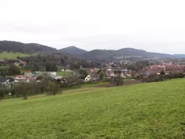 Ligne Maginot - C4 - EICHHOLTZ 2 - (Blockhaus pour canon) - Direction de tir balayant Lembach et la route D27 par le sud 