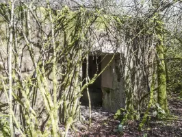 Ligne Maginot - CB313 - RASPICH - (Blockhaus pour canon) - L'entrée arrière pour le canon anti-char.