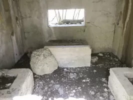 Ligne Maginot - CB313 - RASPICH - (Blockhaus pour canon) - La chambre de tir pour un canon de 25 AC.