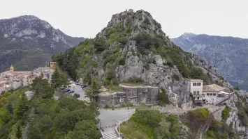 Ligne Maginot - SAINTE AGNES (SAG) - EO9 - (Ouvrage d'artillerie) - Le bloc 2 dans l'ensemble du Mont St Agnès.