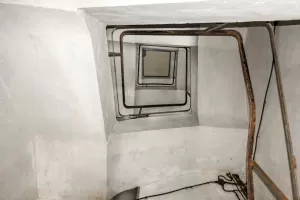 Ligne Maginot - CASTILLON (CN) - EO8 - (Ouvrage d'artillerie) - Bloc 5
Cage d'escalier vue du pied du bloc