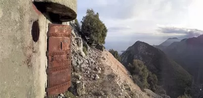 Ligne Maginot - PIC DE GARUCHE - (Observatoire d'artillerie) - Panorama du bloc d'entrée