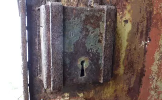 Ligne Maginot - PIC DE GARUCHE - (Observatoire d'artillerie) - Détails de la porte