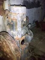 Ligne Maginot - PIC DE GARUCHE - (Observatoire d'artillerie) - Le reste du groupe électrogène à moteur Baudouin DB 1 alimentant l'ouvrage