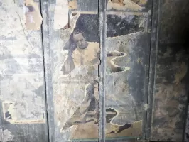 Ligne Maginot - RIPPERT - X13 (QUARTIER KARRE - II/168°RIF) - (Abri) - Les photos d'époque collées sur la porte du magasin.